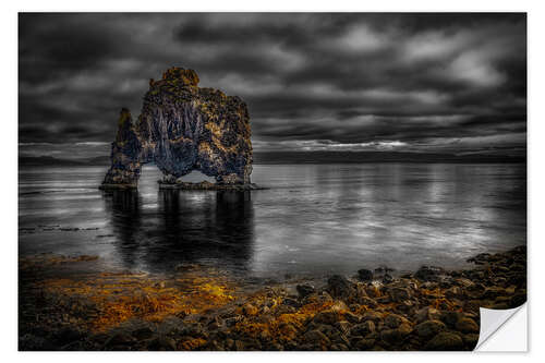 Naklejka na ścianę Hvitserkur, Iceland