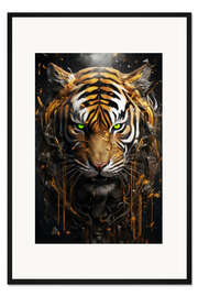 Gerahmter Kunstdruck Cosmic Tiger