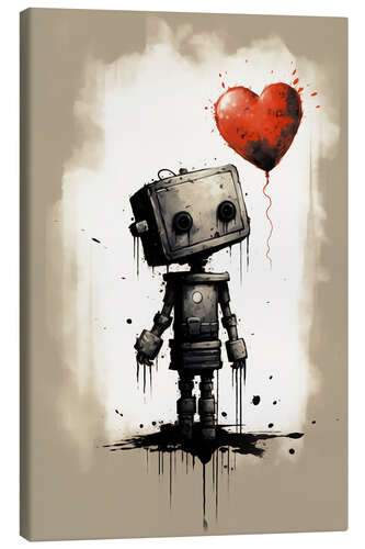 Canvas print Love Robot