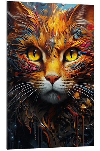 Aluminium print Cosmic Cat