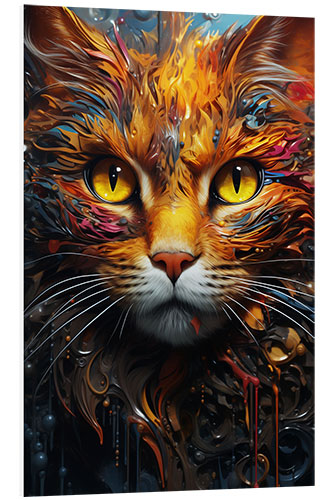 Foam board print Cosmic Cat