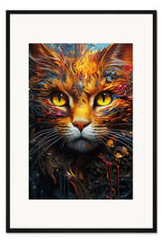 Gerahmter Kunstdruck Cosmic Cat