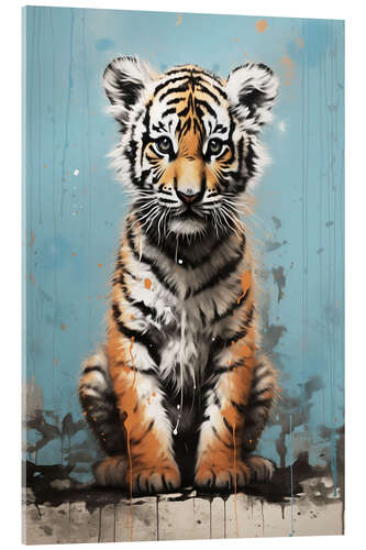 Quadro em acrílico Baby Tiger