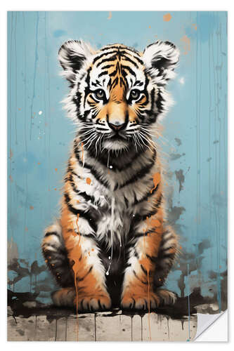 Wall sticker Baby Tiger