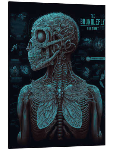 Tableau en aluminium The Bundelfly Anatomy