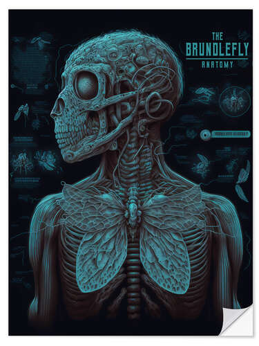 Sticker mural The Bundelfly Anatomy