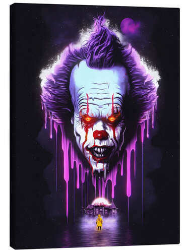 Canvas print Creepy Clown