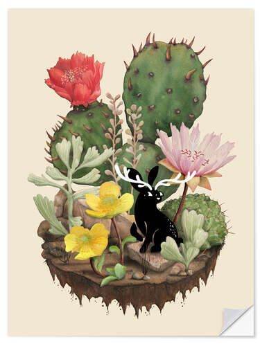 Wall sticker Tiny Jackalope