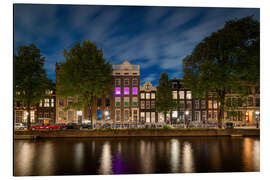 Aluminium print Amsterdam at Night