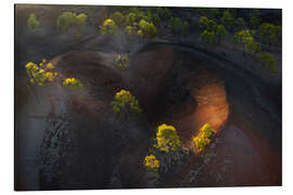 Aluminium print Aerial view over the Volcanic Landscape of Tenerife