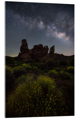 Stampa su vetro acrilico Milky Way in El Teide National Park, Tenerife