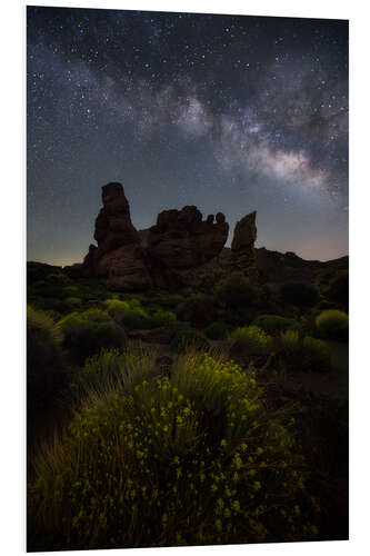 Tableau en PVC Milky Way in El Teide National Park, Tenerife