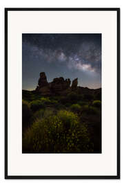 Gerahmter Kunstdruck Milchstraße im Nationalpark El Teide, Teneriffa