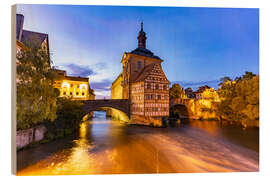 Trebilde Bamberg Town Hall by Night