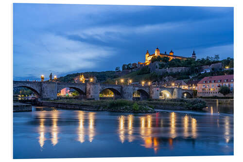 PVC-tavla Würzburg at Night