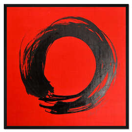 Gerahmter Kunstdruck Enso Kreis