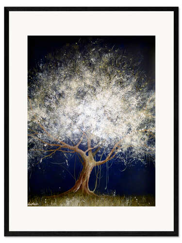 Impression artistique encadrée Arbre Lumineux