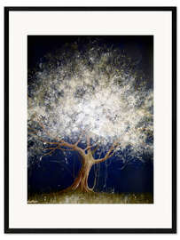 Impression artistique encadrée Arbre Lumineux