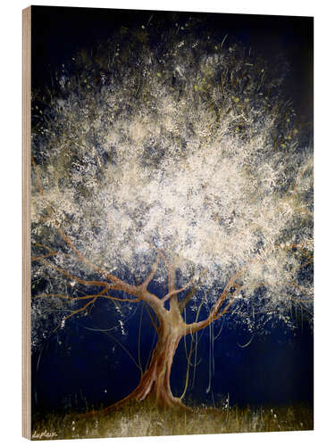 Wood print Shining Tree