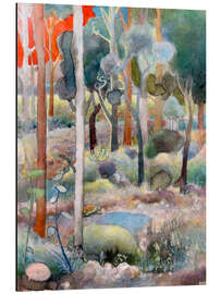 Magnettafel Schildkröte an einer Pfütze