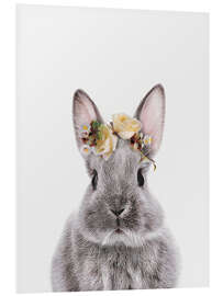 Foam board print Flower Crown Bunny