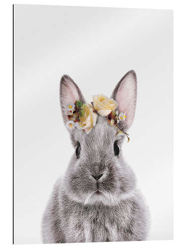 Cuadro de plexi-alu Flower Crown Bunny