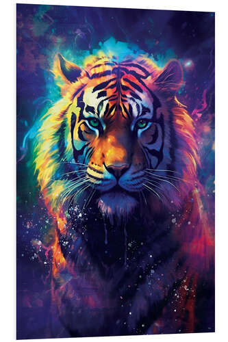 Foam board print Cosmic Tiger