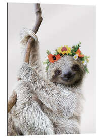 Gallery print Flower Crown Sloth