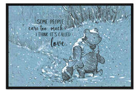 Gerahmter Kunstdruck Winnie the Pooh - Love