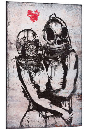 Foam board print Banksy - Couple Divers