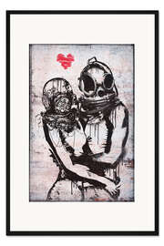 Gerahmter Kunstdruck Banksy - Couple Divers