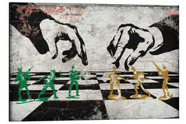 Stampa su alluminio Banksy - Soldier Chess