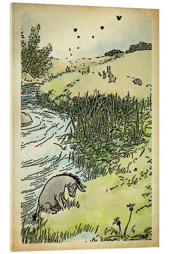 Acrylic print Eeyore in the Meadow