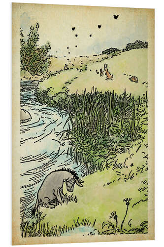 Foam board print Eeyore in the Meadow