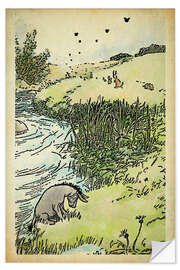 Selvklebende plakat Eeyore in the Meadow