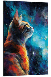 Aluminium print Cosmic Cat