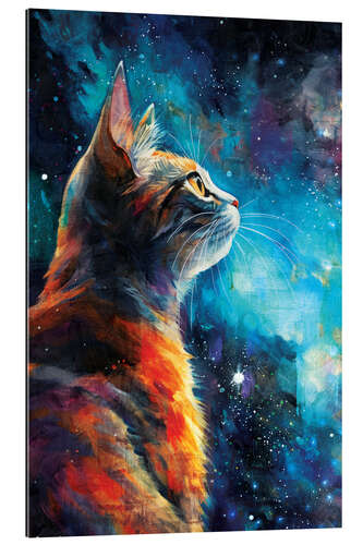 Cuadro de plexi-alu Cosmic Cat