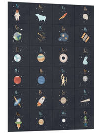 PVC-taulu Astronomy Alphabet