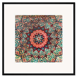 Framed art print Arabesque Mandala