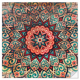 Sticker mural Arabesque Mandala