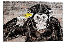 Alumiinitaulu Banksy - Banana Monkey - Pineapple Licensing