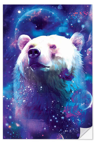 Wandsticker Cosmic Polar Bear