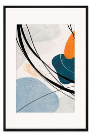 Gerahmter Kunstdruck Brush Strokes and Wine III