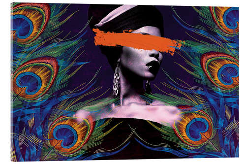 Acrylic print Lady Peacock