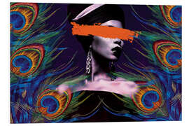 Foam board print Lady Peacock