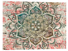 Quadro em acrílico Spring Flower Mandala