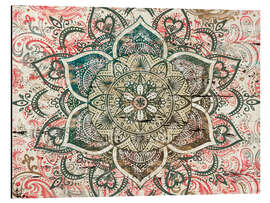 Magnettafel Frühlingsblumen Mandala