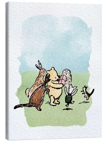 Canvas print Winnie the Pooh and Friends