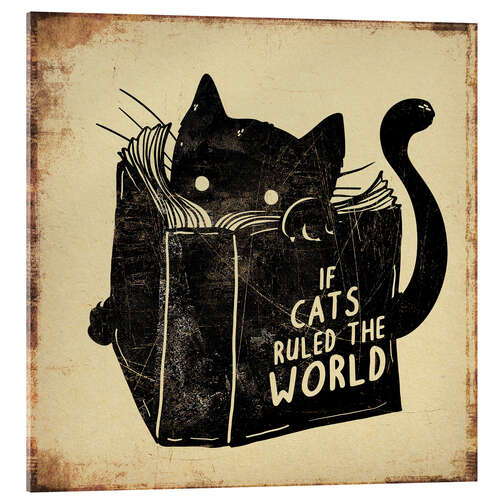 Stampa su vetro acrilico If Cats Ruled the World