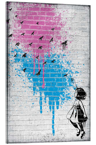 Acrylglasbild Banksy - Murmuration